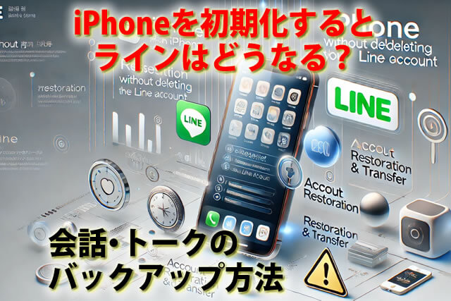 iPhoneを初期化するとLINE（ライン）はどうなる？会話・トークのバックアップ方法