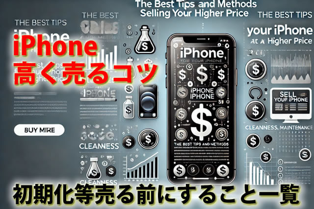 iPhone高く売るコツと方法。初期化等売る前にすること一覧