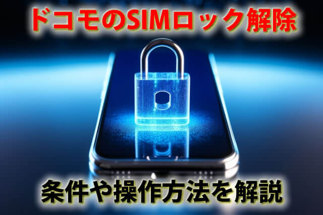 ドコモのSIMロック解除の手順。条件・操作手順について詳しく解説